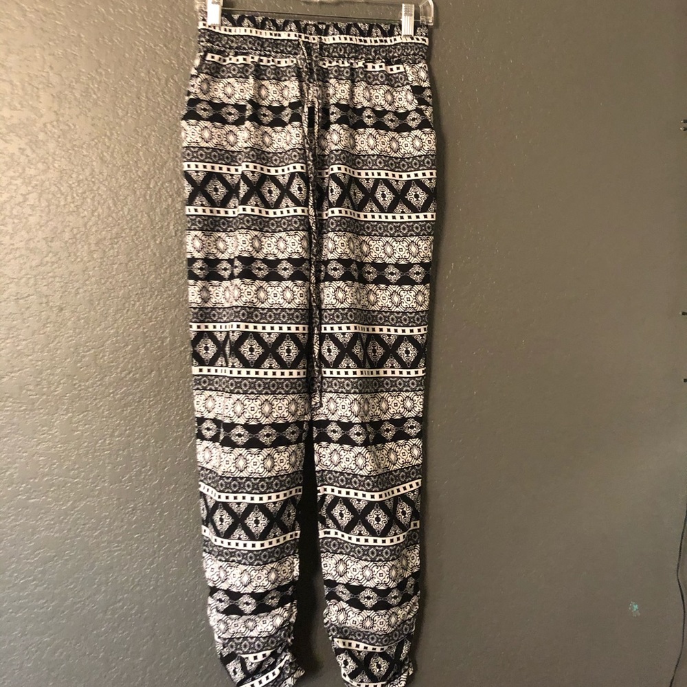 Printed stretchy stuff pants